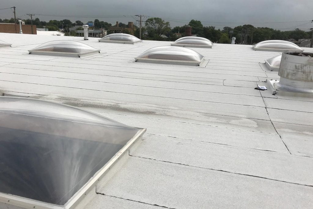 Skylights on a roof