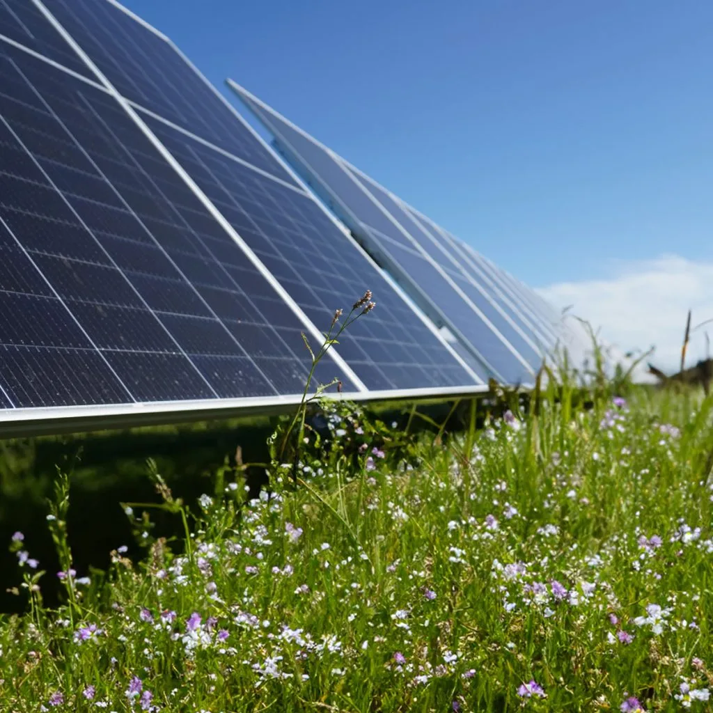 solar panel up close